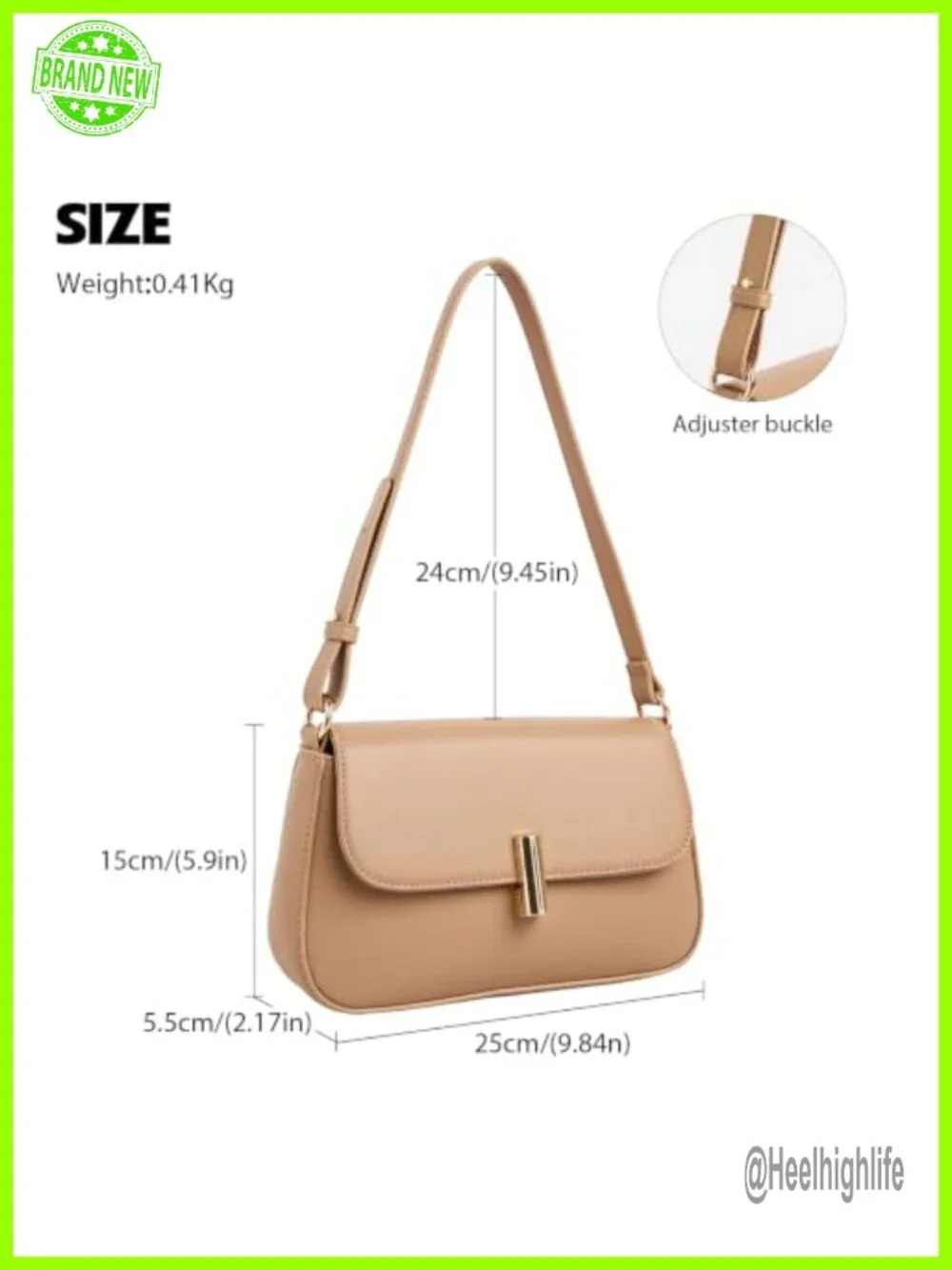 Vegan Leather Y2K Hobo Purse with Twist Lock - Shoulder Bag for Daily Commute